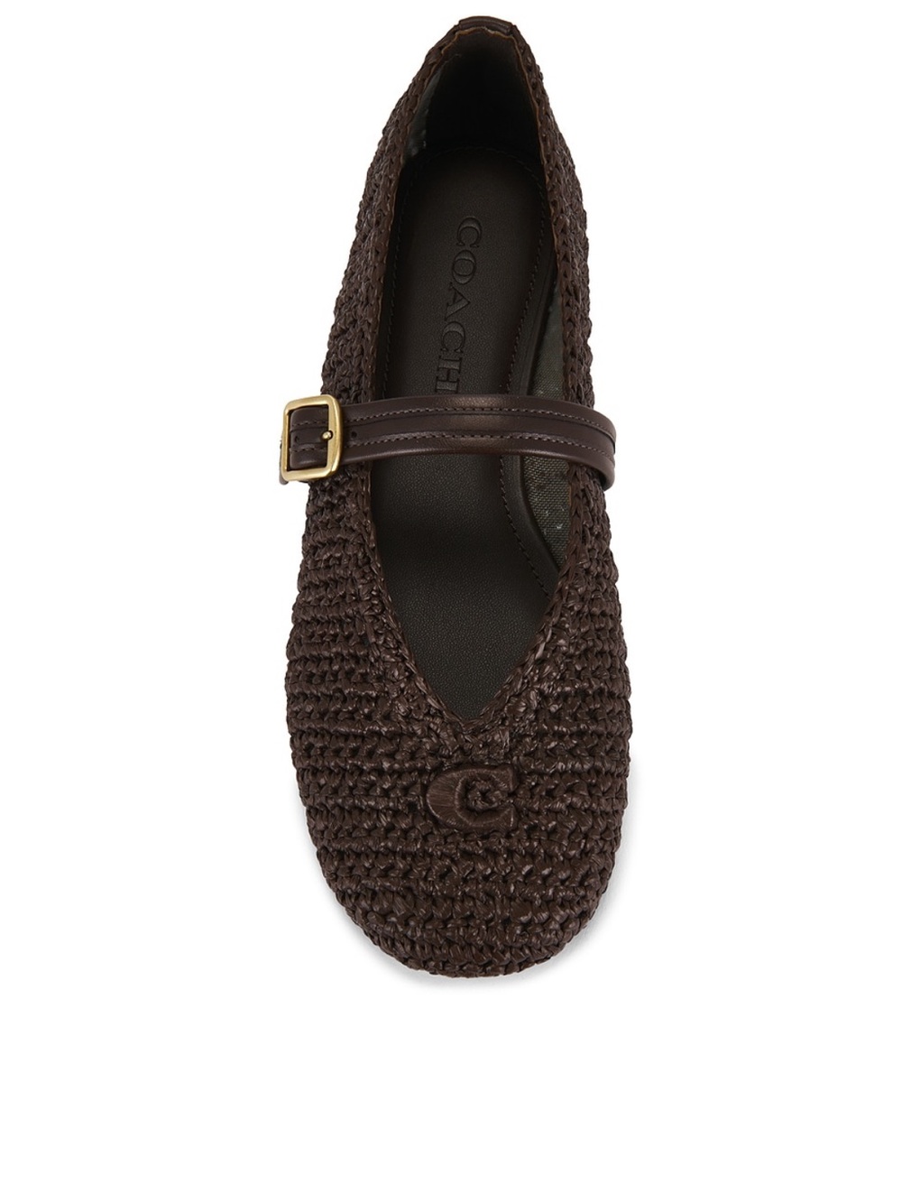 Coach Maryjane Maple Raffia